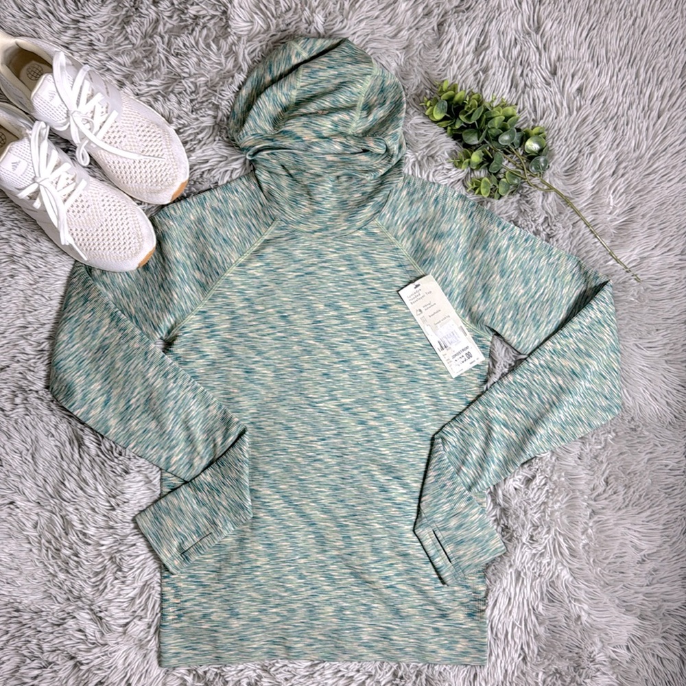 NWT Sweaty Betty Space Dye Hoodie Terrain Green size S
